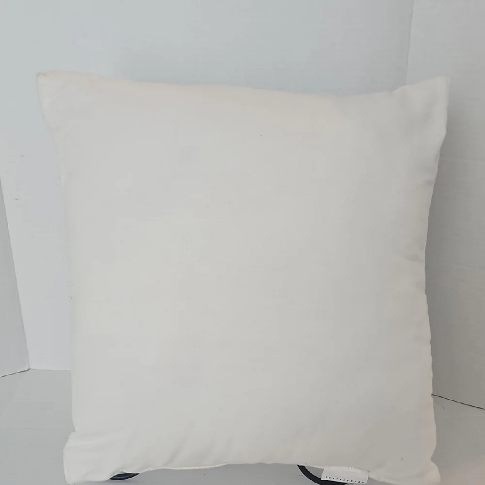 Pottery Barn Festive Red Mini Woody Car Green Trees Holiday Crewel Pillow